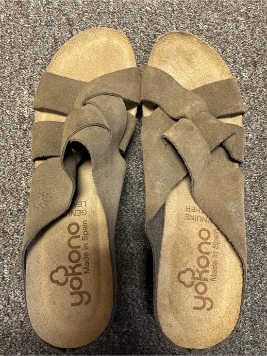 yokono Shoes - Yokono Genuine Leather Suede Slide Sandals – Made in Spain – Size 8 NWOT